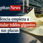 Los toldos en Valencia comenzarán a instalarse en la Plaza España y plaza América como prueba piloto y como muestra el titular