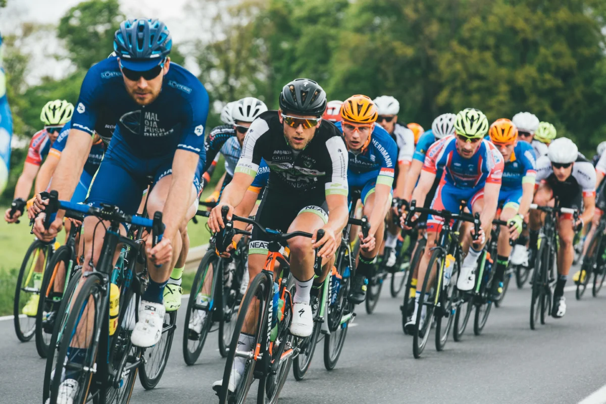 Imagen que muestra un pelotón del Tour de Francia en la etapa 3. Imagen de recurso.