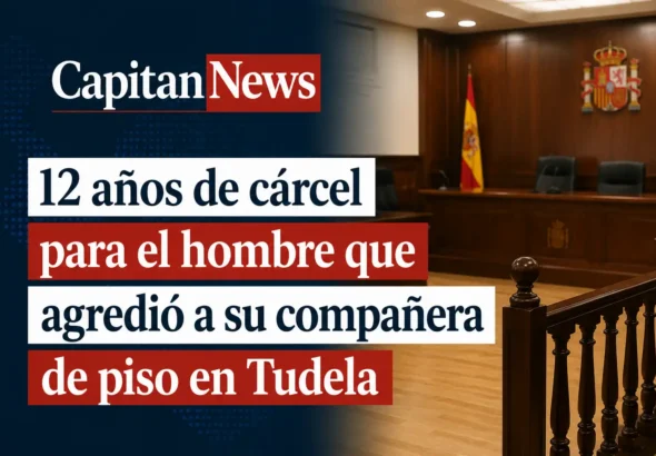Condenado en Tudela por abusar de su compañera de piso como muestra el titular