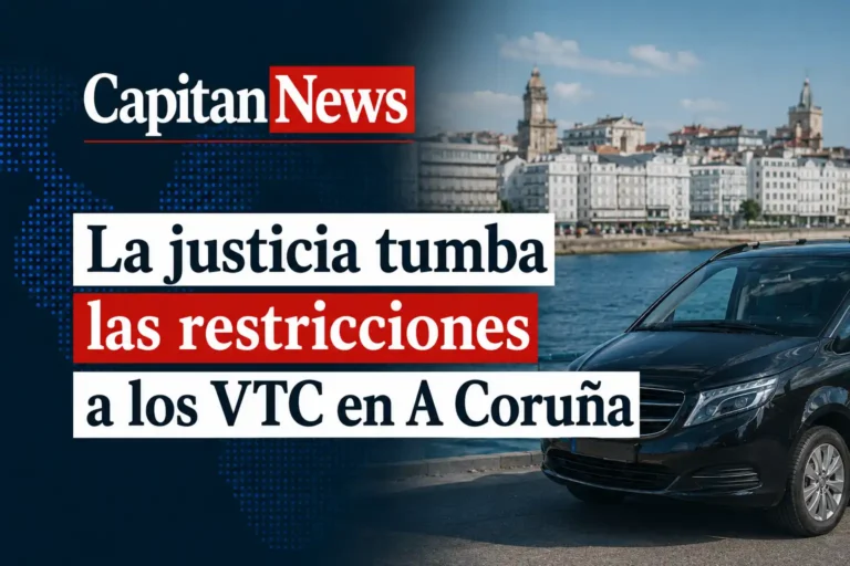 Las VTC ganan el juicio en A Coruña por el sector del taxi, como muestra el titular