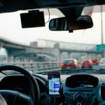 VitalWise, la nueva tecnología para el salpicadero que se prueba en Valencia. Imagen que muestra el salpicadero de un coche.