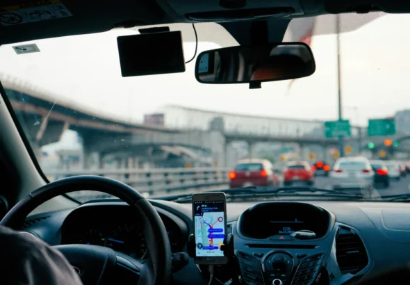 VitalWise, la nueva tecnología para el salpicadero que se prueba en Valencia. Imagen que muestra el salpicadero de un coche.