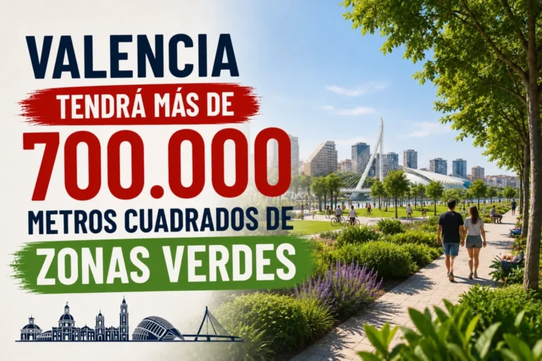 Las zonas verdes de Valencia se ampliarán con más de 700.000 metros cuadrados .