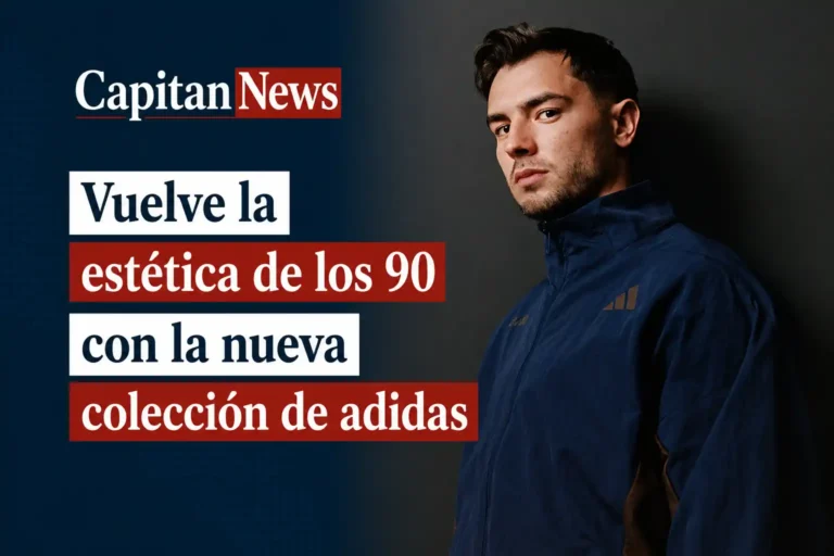 adidas lanza nueva colección con Arte Antwerp recuperando la moda de los años 90 como muestra el titular de la imagen