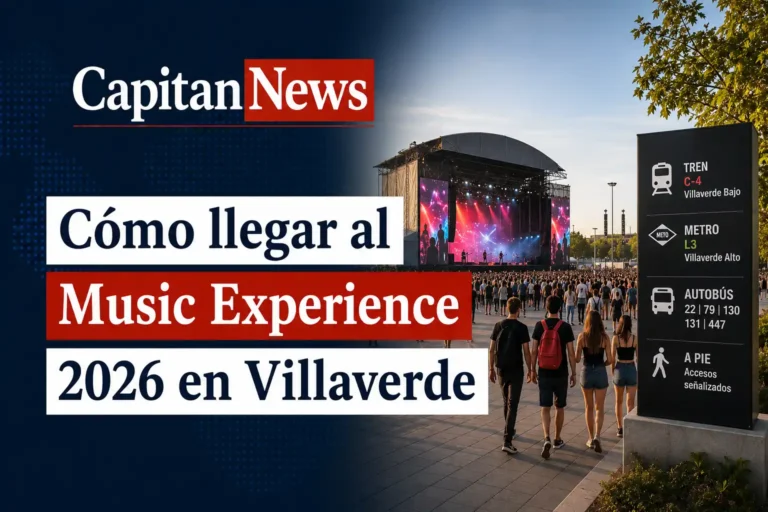 Toda la información de tráfico y movilidad para el Coca-Cola Music Experience como muestra la imagen del titular