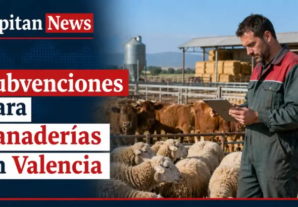 Las empresas ganaderas ya tienen nuevas ayudas disponibles en la Comunitat Valenciana para solicitara hasta el 31 de diciembre, como muestra el titular de la imagen