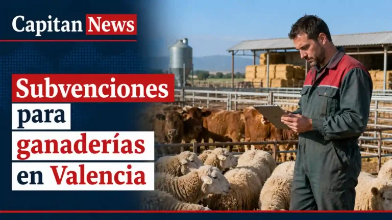 Las empresas ganaderas ya tienen nuevas ayudas disponibles en la Comunitat Valenciana para solicitara hasta el 31 de diciembre, como muestra el titular de la imagen