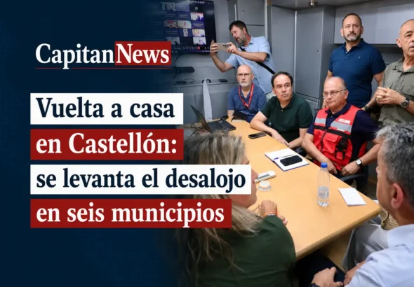El incendio de La Vall d'Uixó da un respiro a la Sierra de Espadán y permite el regreso de más de 1000 vecinos a pueblos afectados, como muestra el titular de la imagen