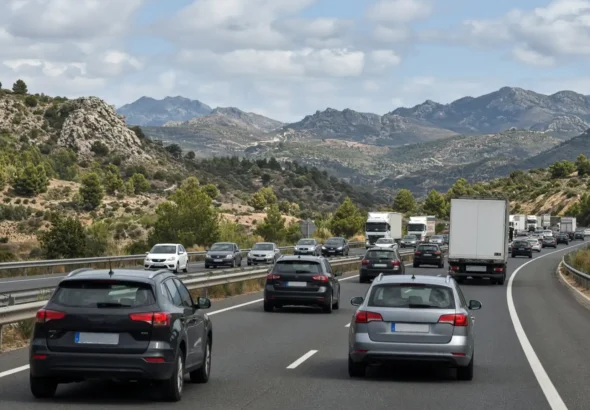 DGT tráfico retorno de agosto con circulación intensa en una autovía española