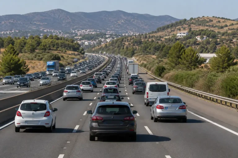 El eclipse solar traerá tráfico denso en carretera montañosa.