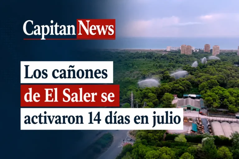 El Saler activa sus cañones durante 14 días en julio para evitar el riesgo de incendio de la Devesa