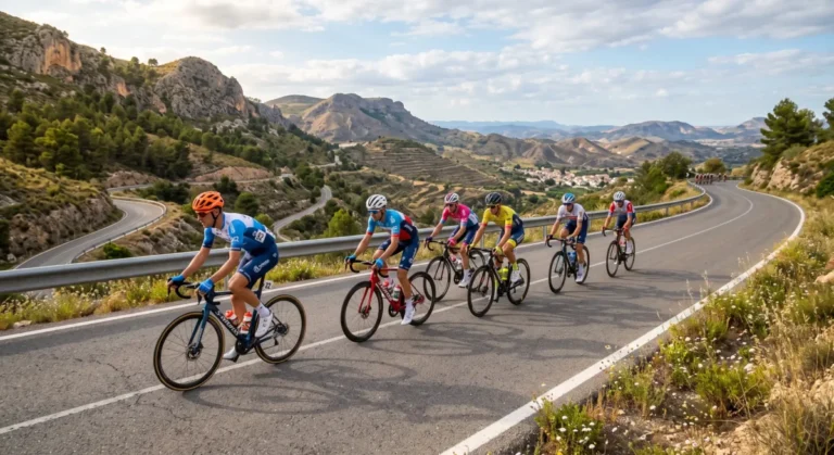 La vuelta 2026 en su etapa 8 de Puzol a Xeraco. Recreación.