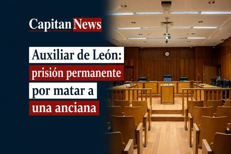 La auxiliar de León es condenada a prisión permanente revisable por causar la muerte a una anciana de la residencia como muestra el titular de la imagen