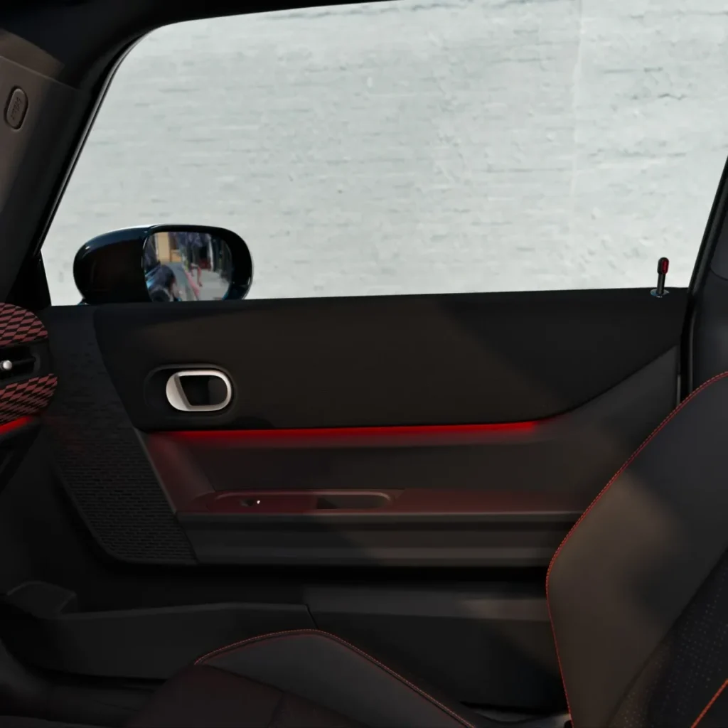 Detalles del interior puerta de los nuevos accesorios oficiales de MINI