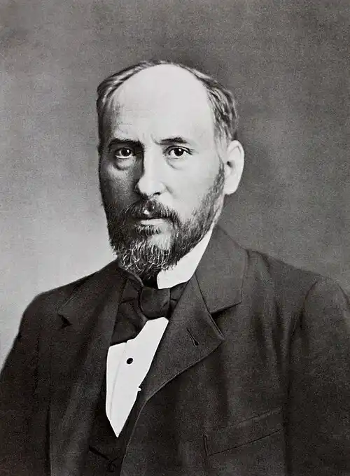 Retrato en blanco y negro de Santiago Ramón y Cajal.