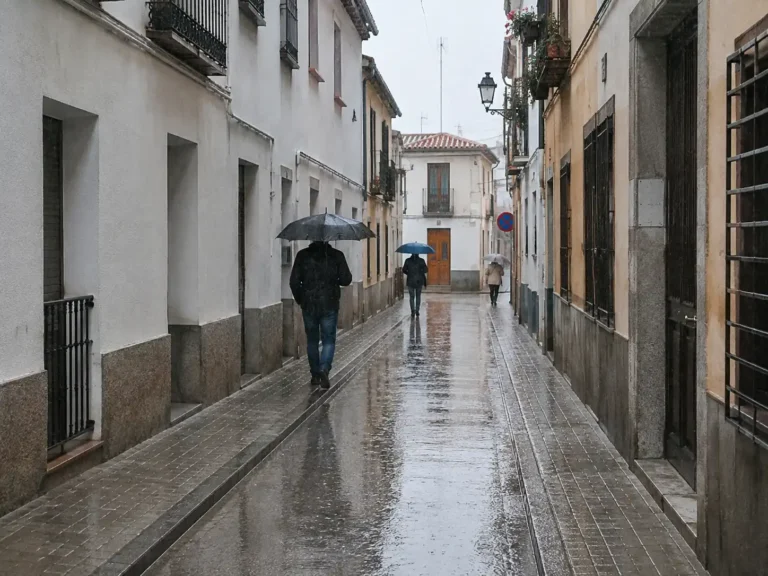 El tiempo no da tregua hoy y muestra calle donde la lluvia y las tormentas serán protagonistas hoy