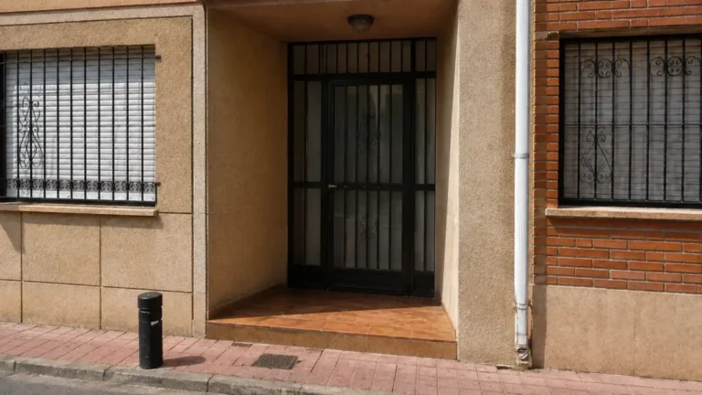 Recreación de la entrada de la casa del exsecretario de UAGA Javier Sánchez y su mujer, encontrados muertos en su domicilio.