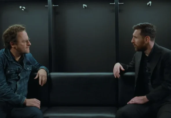 Documental Camp Nou con Leo Messi durante una entrevista