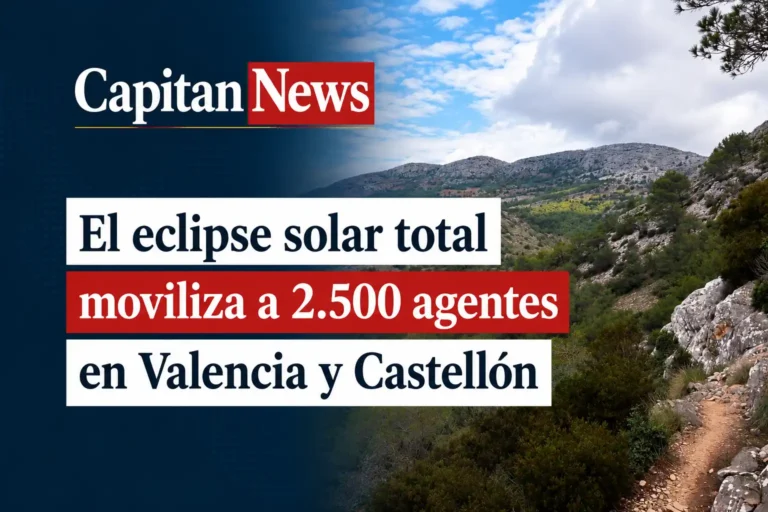 El eclipse solar de Valencia obliga a desplegar un dispositivo de seguridad y protección de zonas en la Comunitat Valenciana