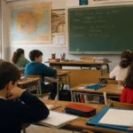 Yo fui a EGB en una recreación de un aula española de los años 80 y 90