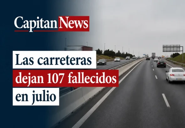 Las carreteras dejan 107 fallecidos en julio de 2026