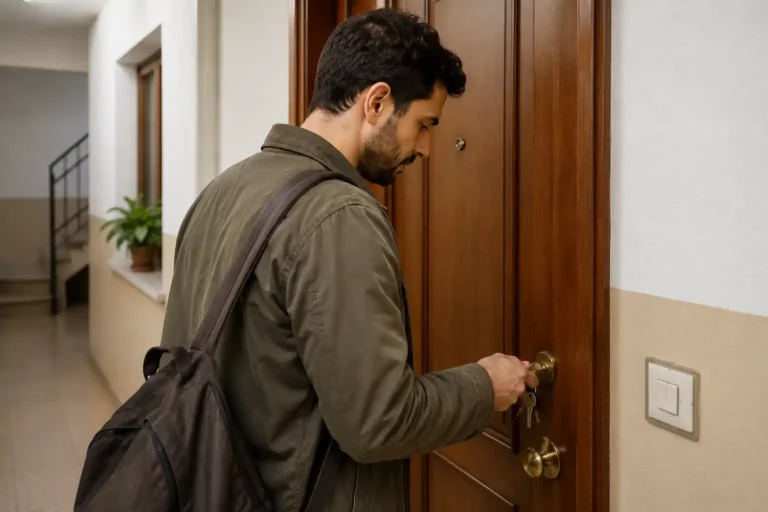 La hipoteca en España se encarece mientras las ventas se mantienen con un ligero descenso. El chico está entrando a su nueva vivienda.