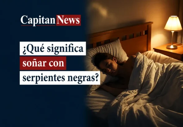 Soñar con una serpiente negra no es casualidad, tu cerebro te está mandando un aviso, como muestra el titular de la imagen