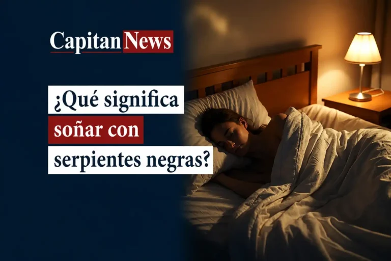 Soñar con una serpiente negra no es casualidad, tu cerebro te está mandando un aviso, como muestra el titular de la imagen
