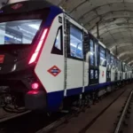 Trenes automáticos de Metro de Madrid durante las pruebas en túnel
