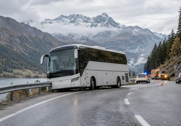 Suiza investiga el accidente de un autobús turístico