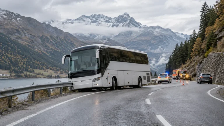 Suiza investiga el accidente de un autobús turístico