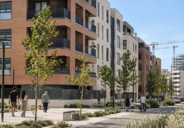 Alquiler asequible en Madrid con nuevos edificios residenciales