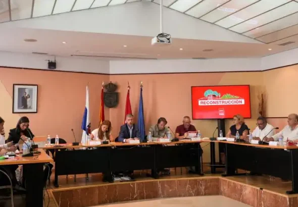 Reunión con alcaldes de los municipios afectados por el incendio de la Sierra Oeste