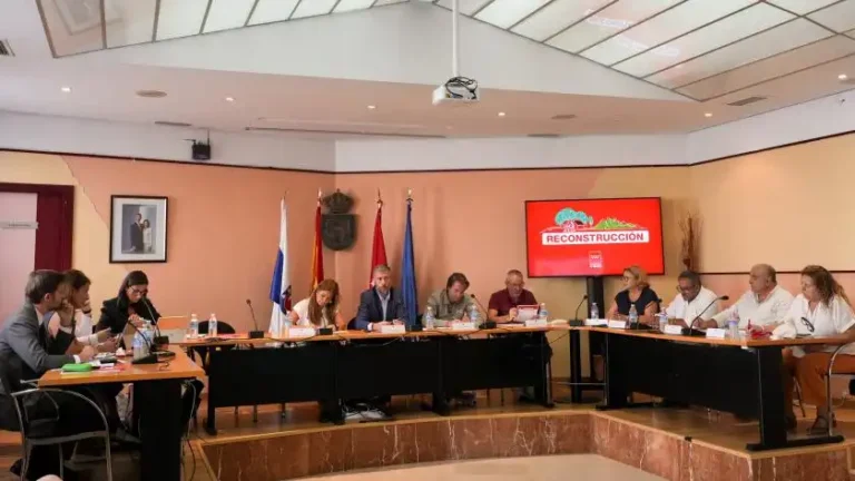 Reunión con alcaldes de los municipios afectados por el incendio de la Sierra Oeste