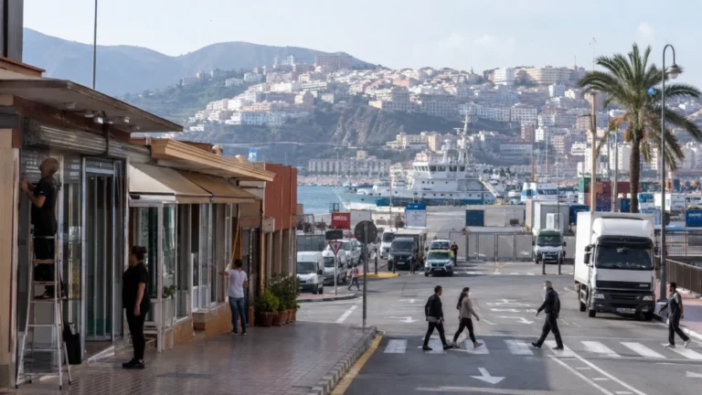 Actividad urbana y logística vinculada al plan de choque de Ceuta