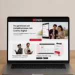Cuenta Digital de la Comunidad de Madrid en un ordenador portátil
