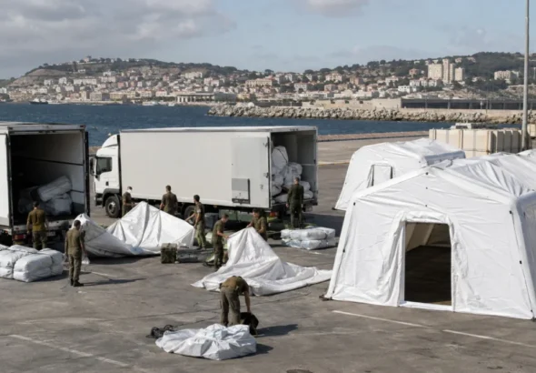 Infraestructura humanitaria del Equipo START desplegada en Ceuta