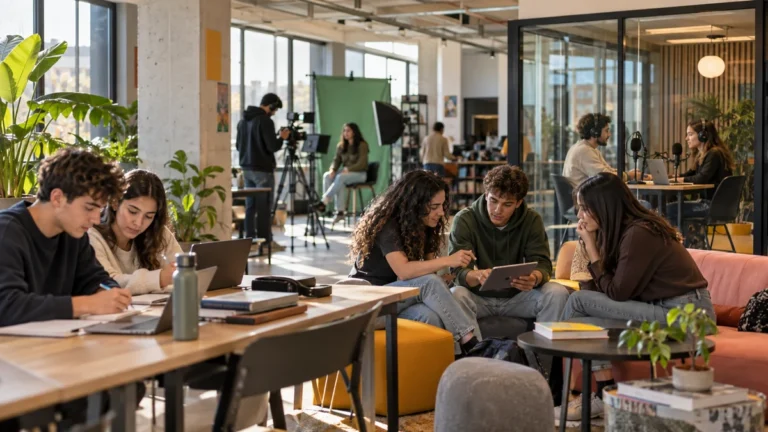 MAGMA 28: jóvenes estudiando y creando contenido en un centro juvenil de Madrid
