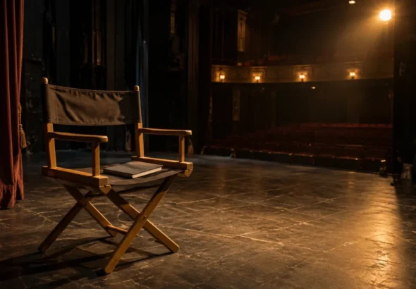 Manel Dueso: escenario vacío con una silla de director