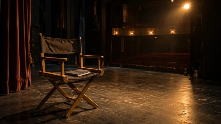 Manel Dueso: escenario vacío con una silla de director