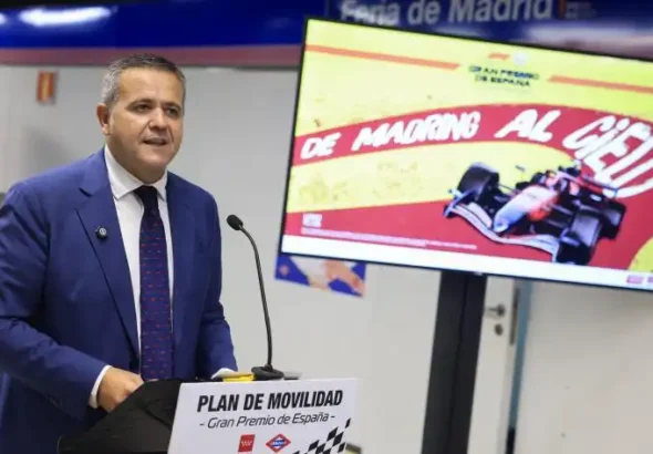 Presentación del plan de movilidad para el Gran Premio de España en MADRING