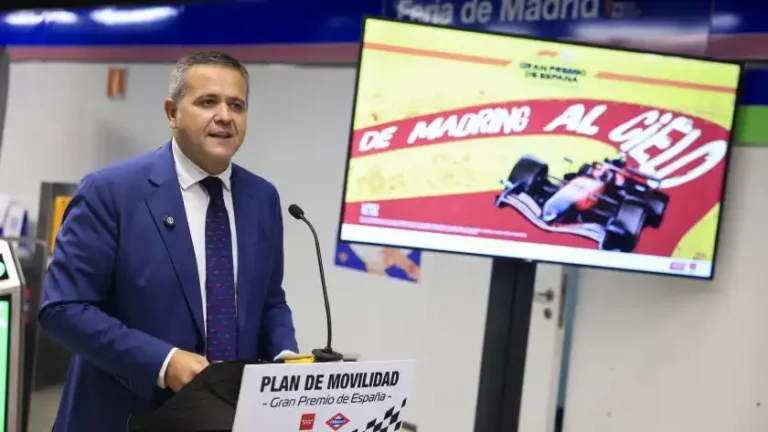 Presentación del plan de movilidad para el Gran Premio de España en MADRING