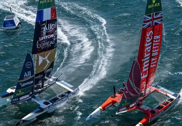 SailGP València reúne catamaranes F50 en la fachada marítima