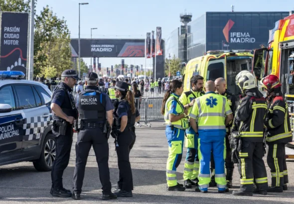 Seguridad F1 en Madrid: policías, sanitarios y bomberos coordinan el operativo del Gran Premio