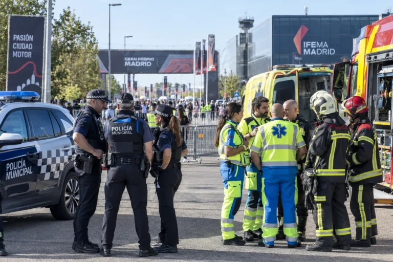 Seguridad F1 en Madrid: policías, sanitarios y bomberos coordinan el operativo del Gran Premio