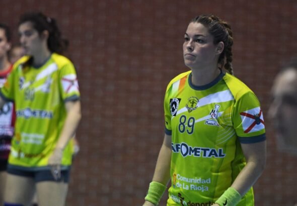 Silvia Ederra durante un partido con Sporting La Rioja en 2019