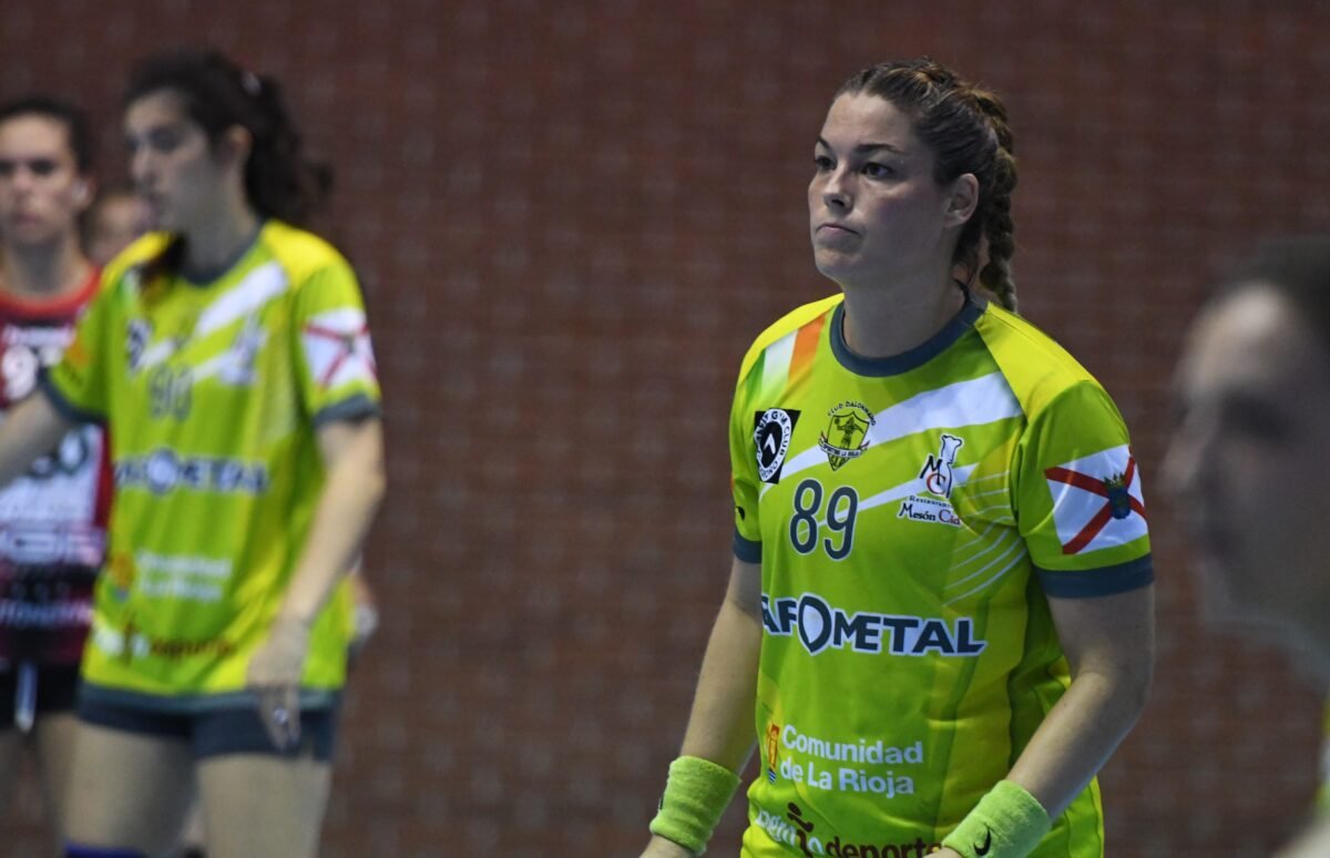 Silvia Ederra durante un partido con Sporting La Rioja en 2019