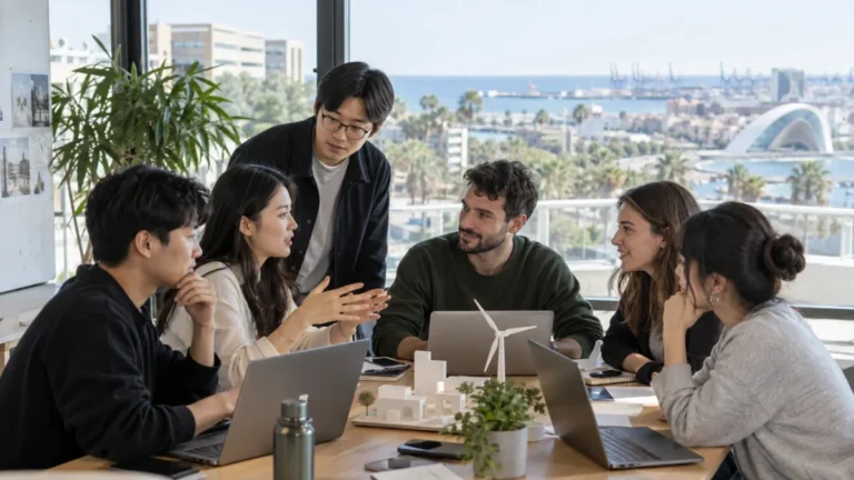 Startups coreanas colaboran con profesionales valencianos en un espacio de innovación de València