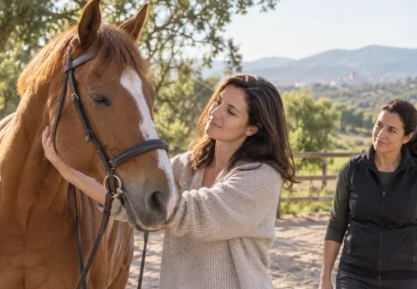 Terapia con caballos para mujeres víctimas de violencia en Madrid